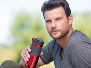 Thermosbeker groot extra grip